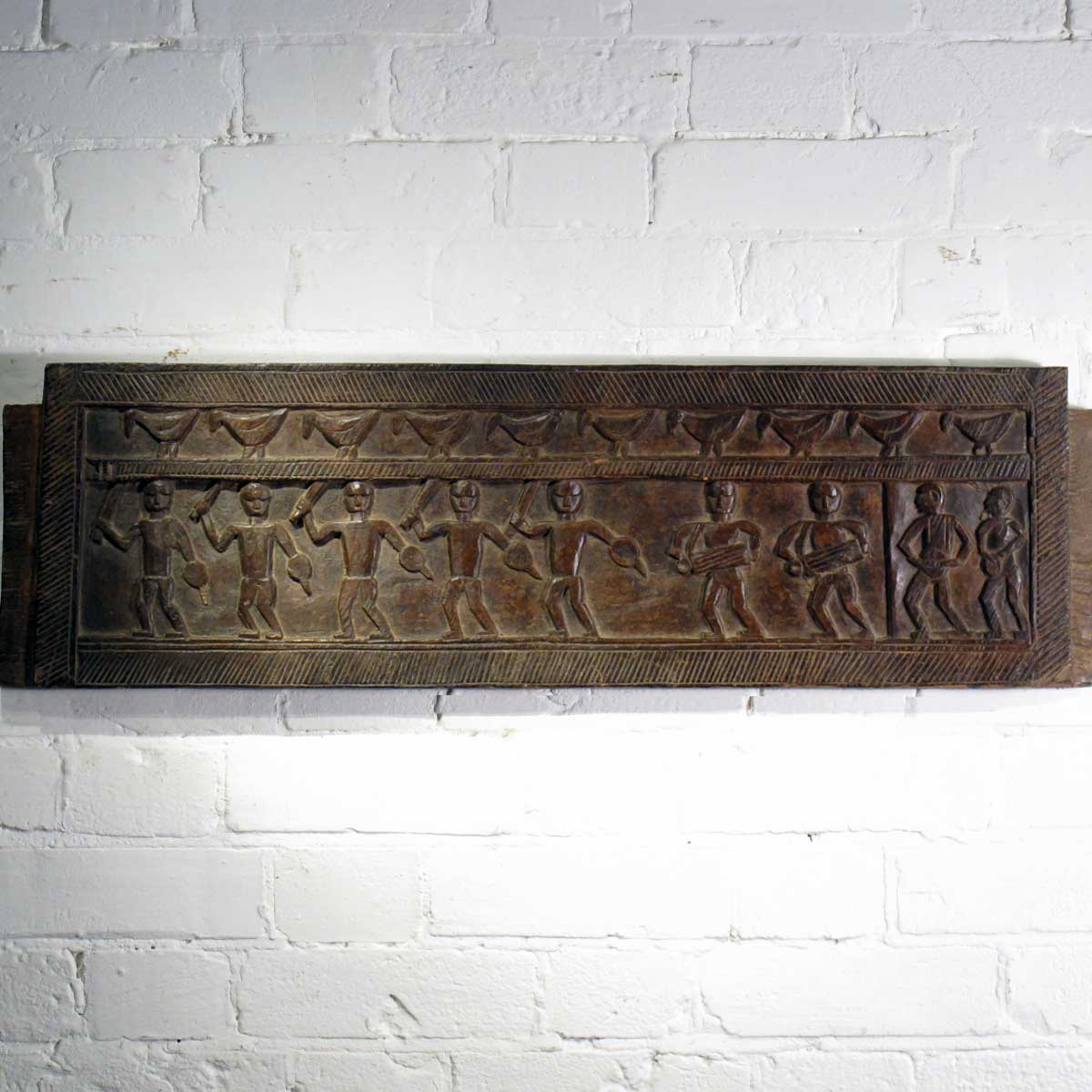 Carved Santal Tribal Panel - 19thC