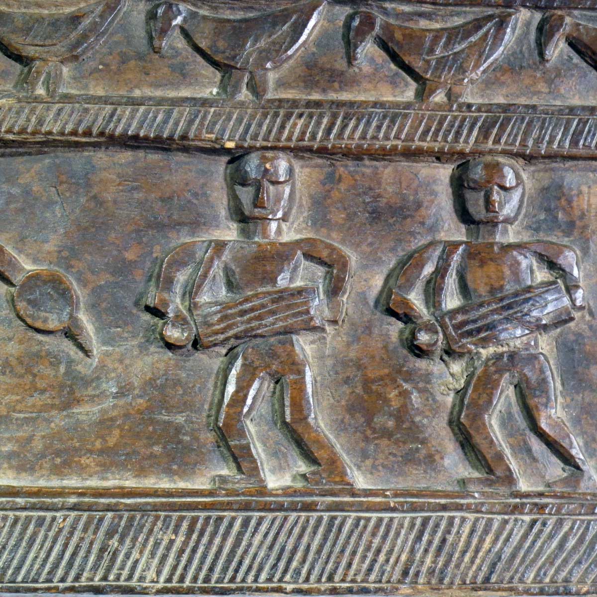 Carved Santal Tribal Panel - 19thC