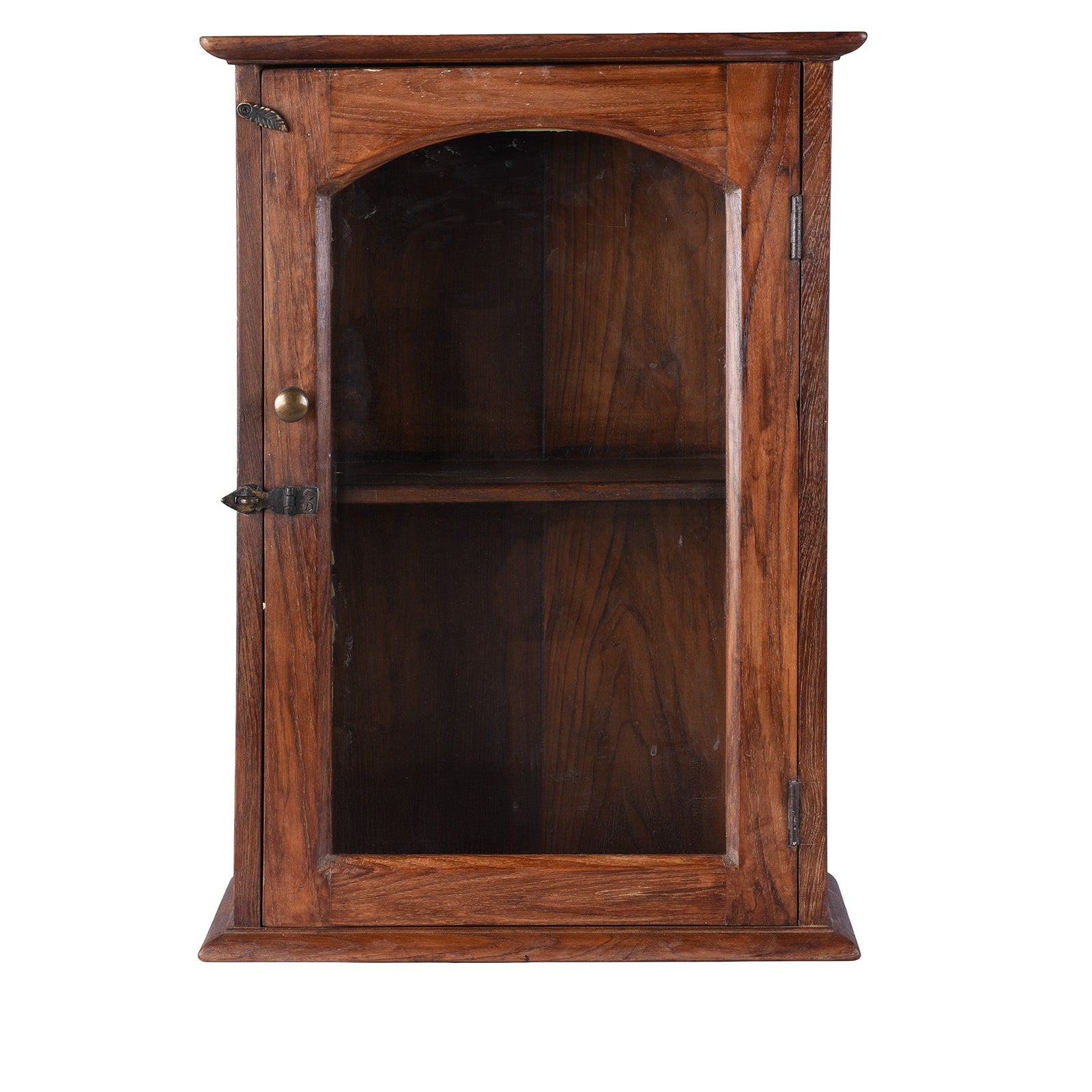 Glazed Teak Wall Cabinet From Gujarat - Ca 1930