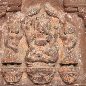 Carved Stone Doorway Lintel with Ganesh Carving - 19thC