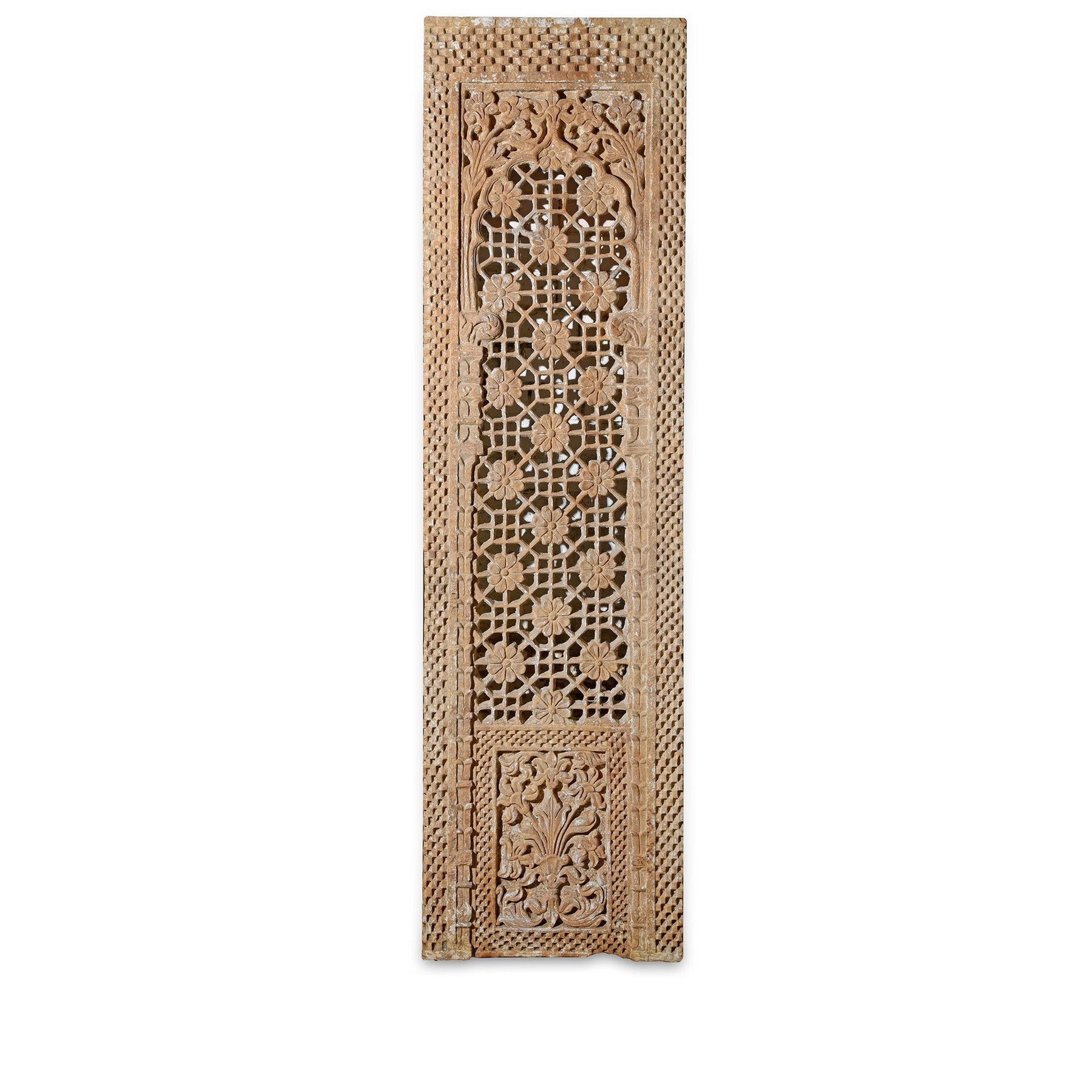 Indian Stone Jali Panel From Jaiselmer - 19thC