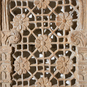 Indian Stone Jali Panel From Jaiselmer - 19thC