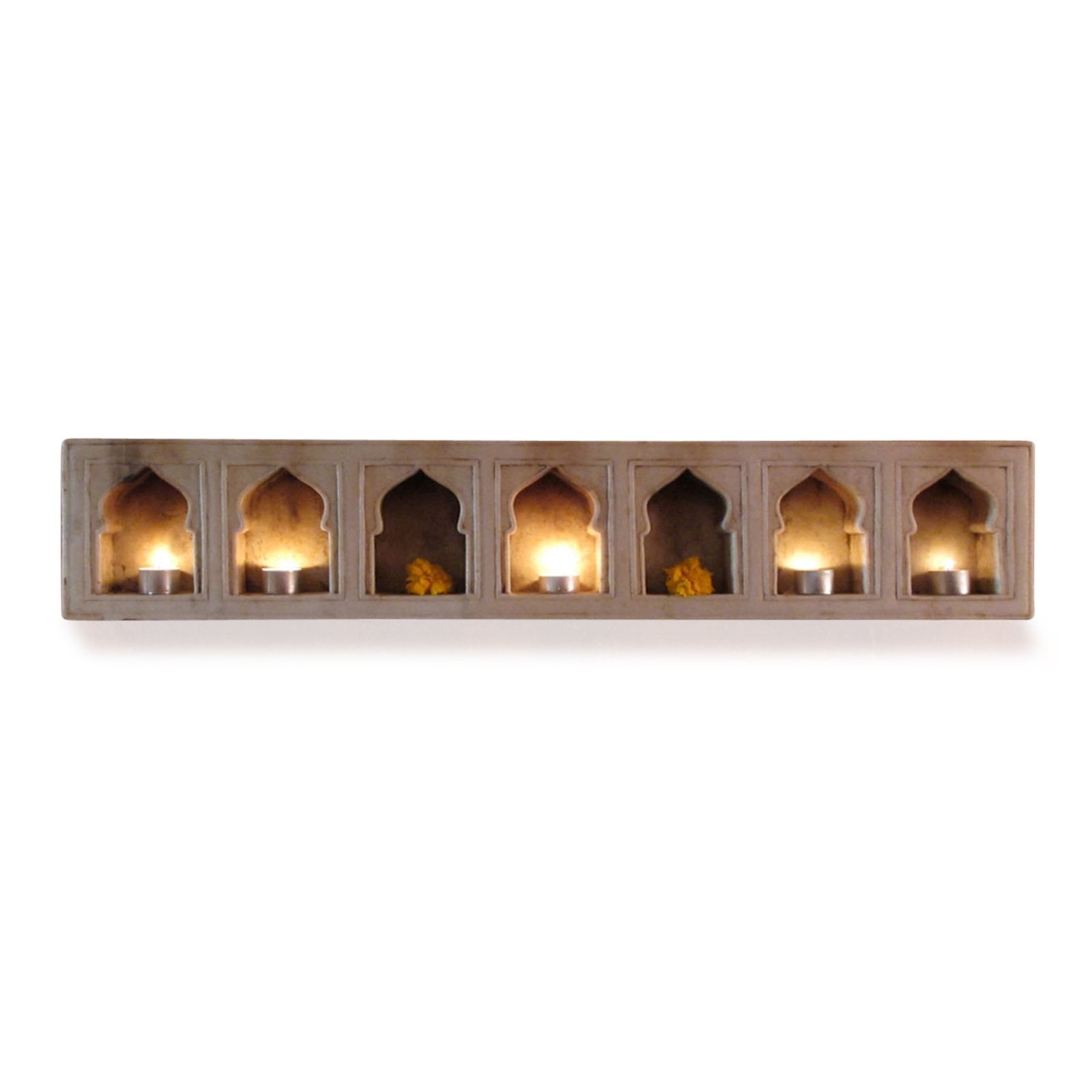 White Marble Lamp Niche - Mughal Style