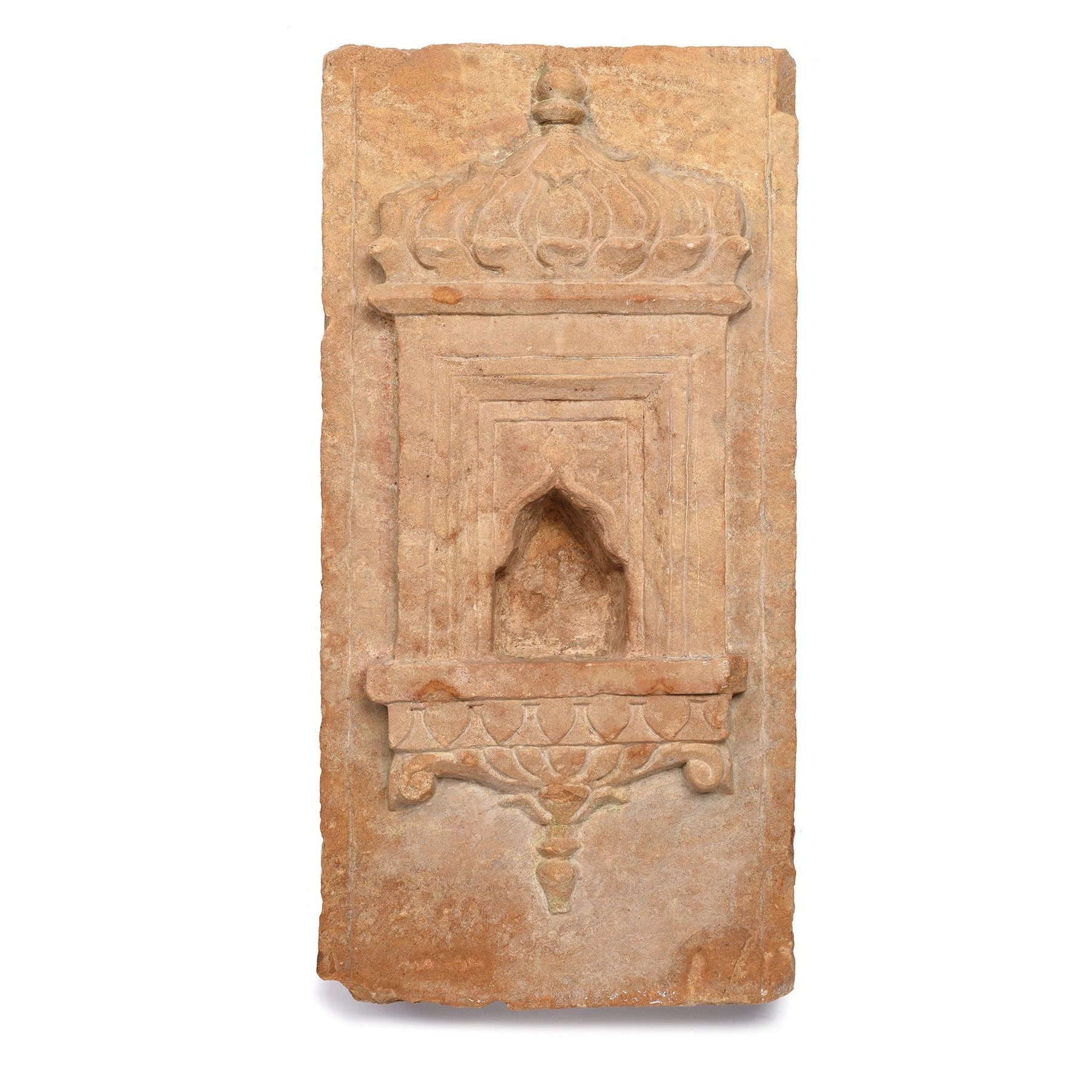 Old Indian Stone Lamp Niche From Jaisalmer- 19thC