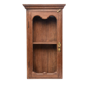 Glazed Teak Wall Cabinet From Gujarat - Ca 1930