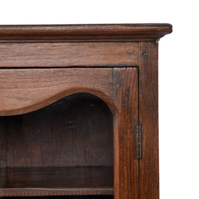 Indian Glazed Teak Wall Cabinet From Gujarat - Ca 1930