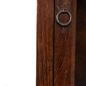 Indian Glazed Teak Wall Cabinet From Gujarat - Ca 1930