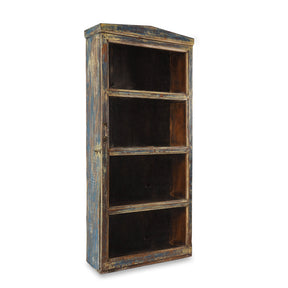 Large Painted Glass Wall Cabinet - Ca 1920