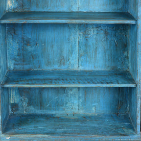 Painted Teak Glazed Wall Cabinet - Ca 1930