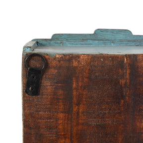 Painted Teak Glazed Wall Cabinet - Ca 1930