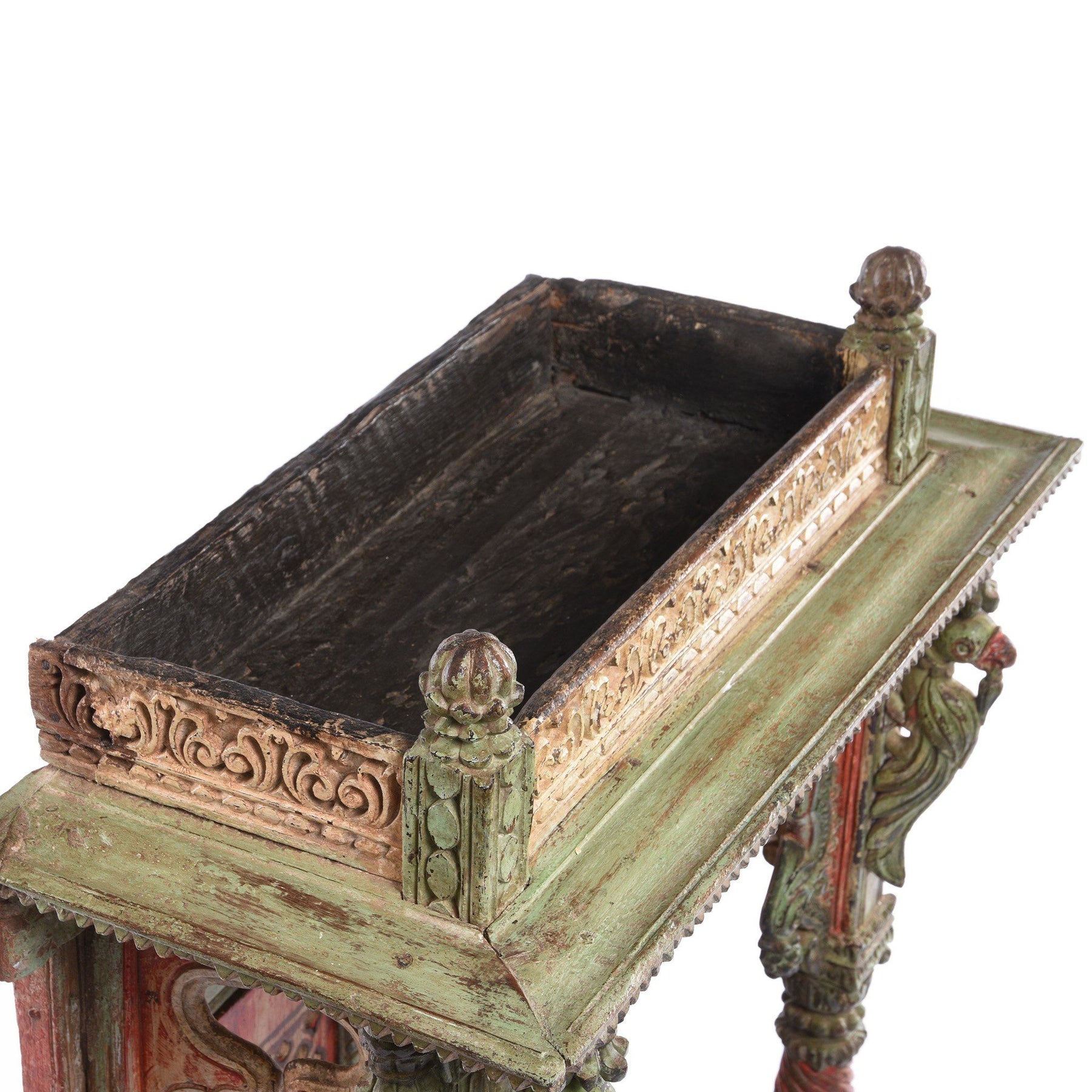 Painted Teak Shrine From Gujarat - 18thC